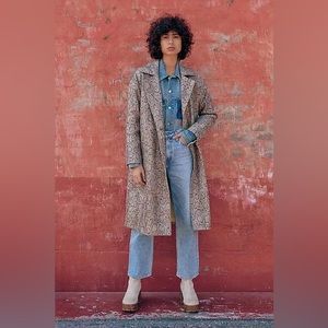 Free People Snake Leather Duster